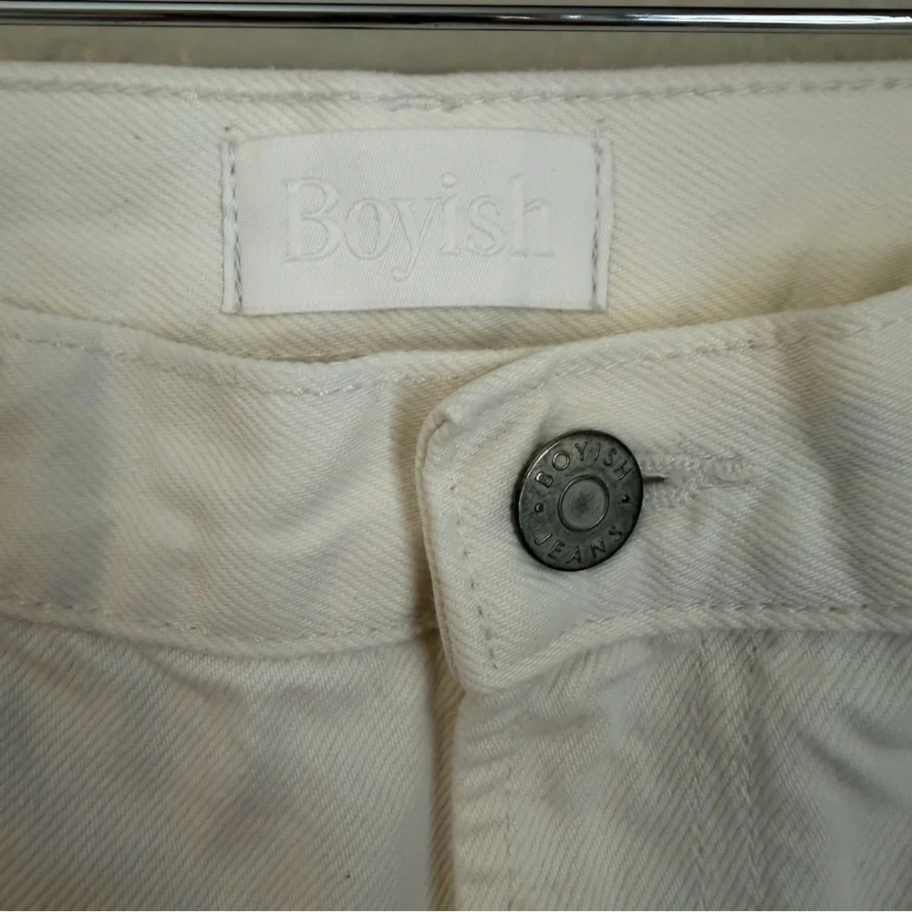 Boyish Kirby High Rise Straight Leg Denim Jeans in Vertigo Wash, Size 25